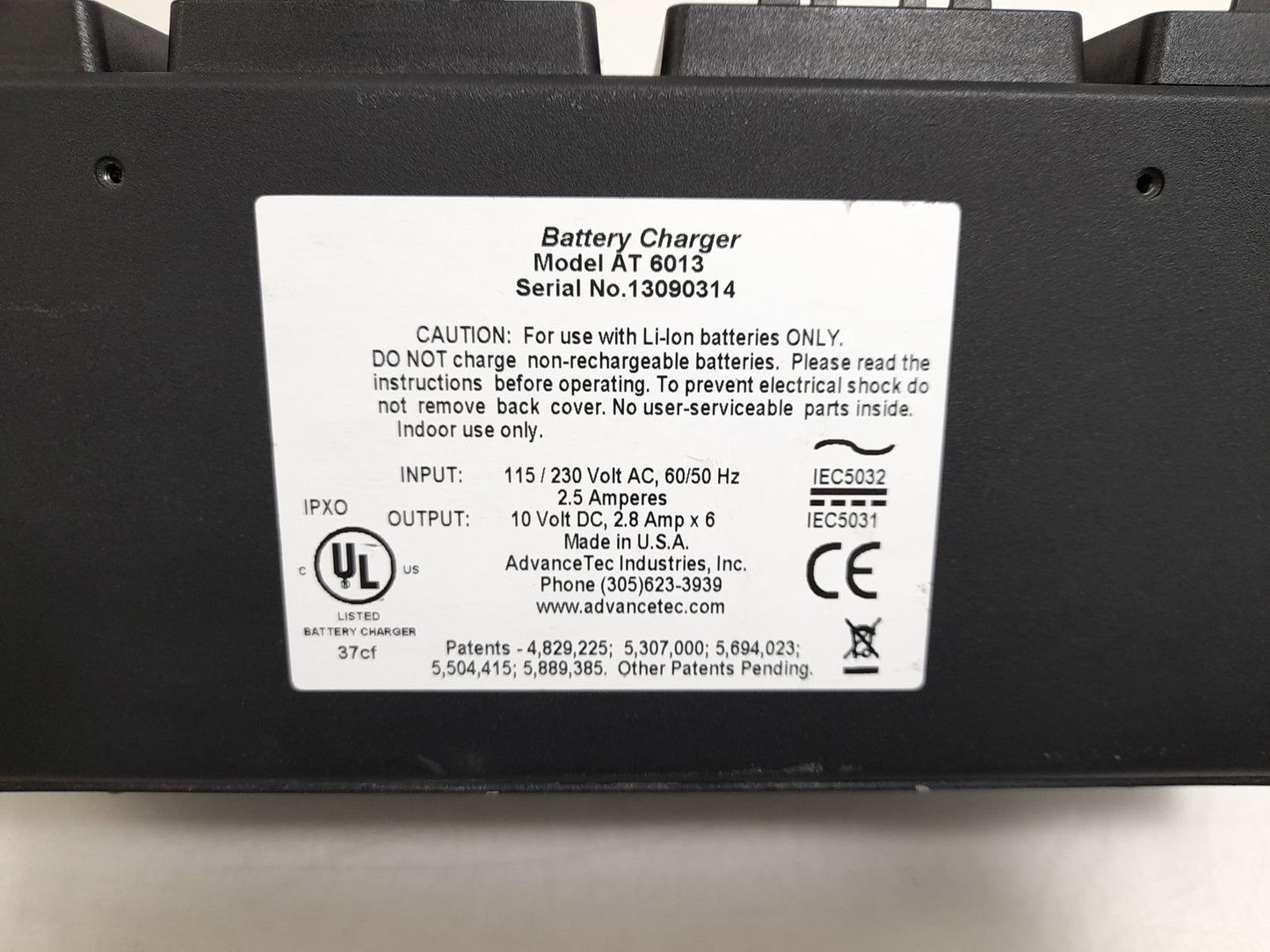 Advance Tech Industries AT 6013 12 Twelve Bay Battery Charger