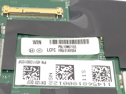 Lenovo Carbon X1 Laptop Motherboard with i5-7200U 2.50 GHz 8GB 01AY064