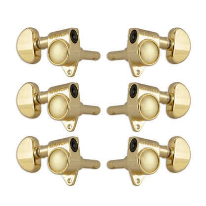 Grover Original Locking Rotomatics Machineheads ~ 3+3 ~ Gold