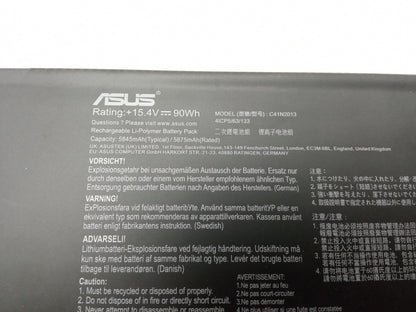 ASUS 90Wh 15.4V 5845mAh Replacement Laptop Battery 41CP5/63/133 C41N2013
