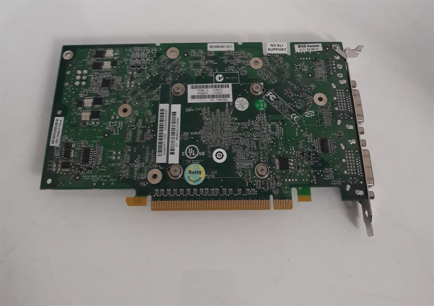 NVIDIA Quadro FX 1500 256MB PCIe Video Graphics Card 412834-001 413109-001