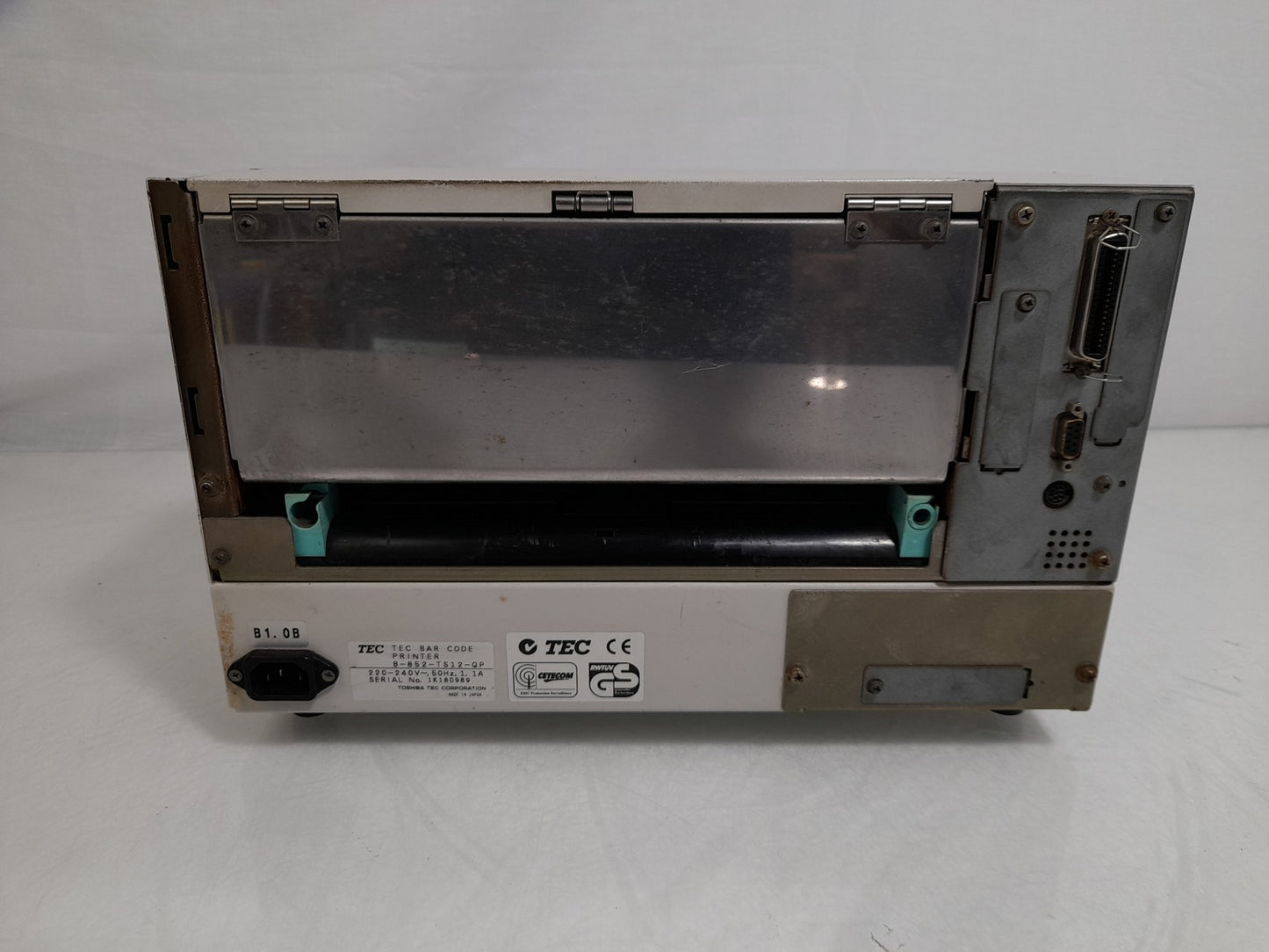 TEC B-852-TS12-QP Wide Industrial Label Printer - Missing Leaver Cover