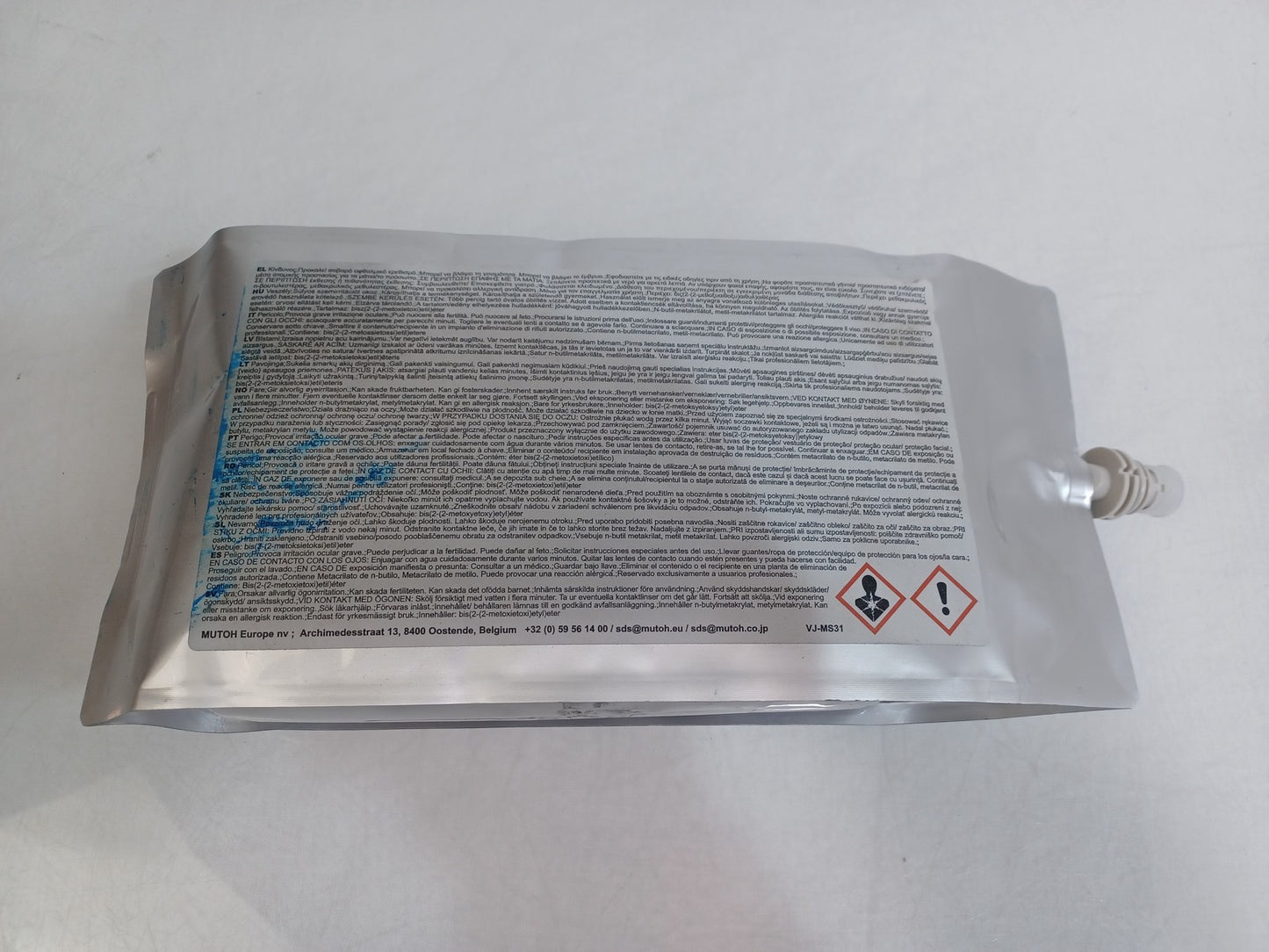 Mutoh Eco Solvent ValueJet VJ-MS31-CY1000E 1000ml Cyan - Expiry 31/06/2025