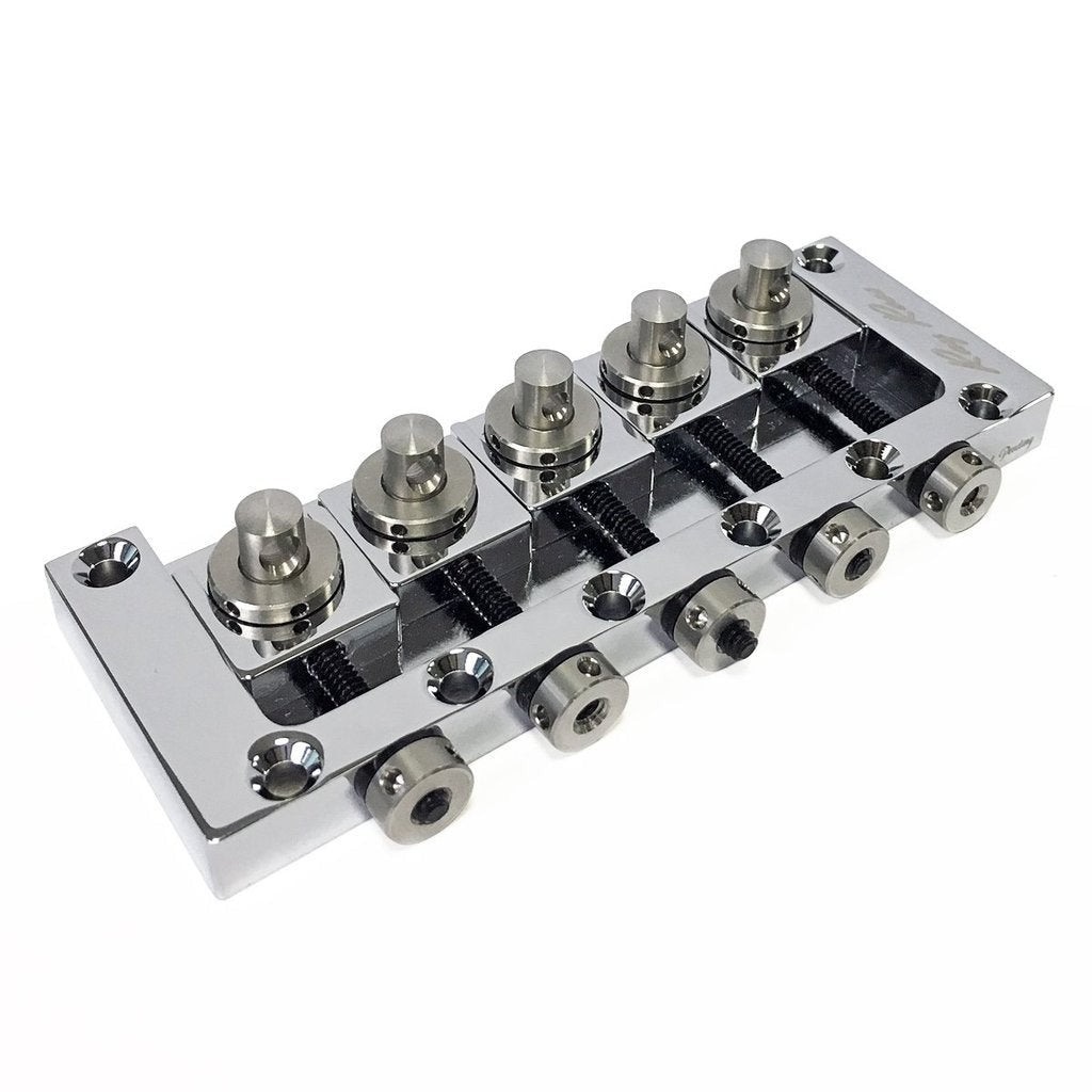 Ray Ross FRRB517C Saddle-Less Bass Bridge ~ 5 String / 17mm Chrome