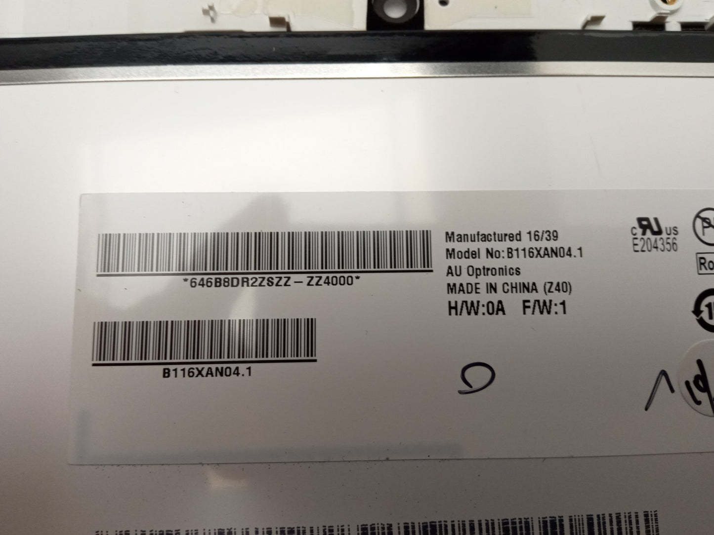 Acer CB5-132T N15Q8 11.6" Laptop Replacement LCD Display Panel B116XAN04.1