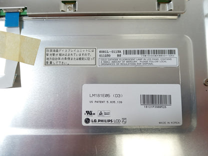 LG Display LM181E05 (D3) 18" Replacement LCD Panel Display Screen 6081L-0113A