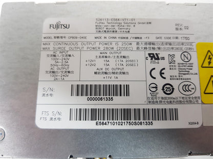 Fujitsu Esprimo E720 E90+ 250W Power Supply Unit S26113-E564-V71-01