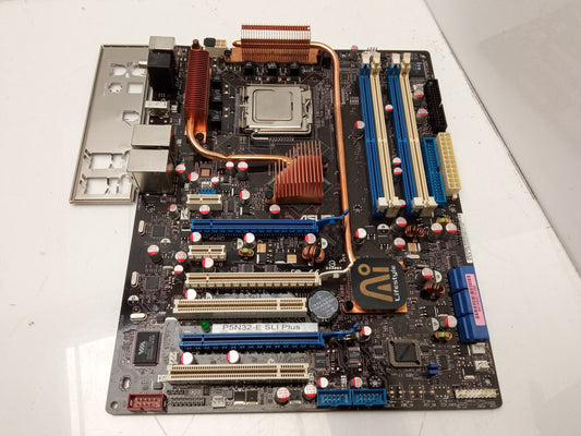 ASUS P5N32-E SLI PLUS DDR2 ATX Core 2 Duo 2.40 GHz Motherboard With I/O Shield
