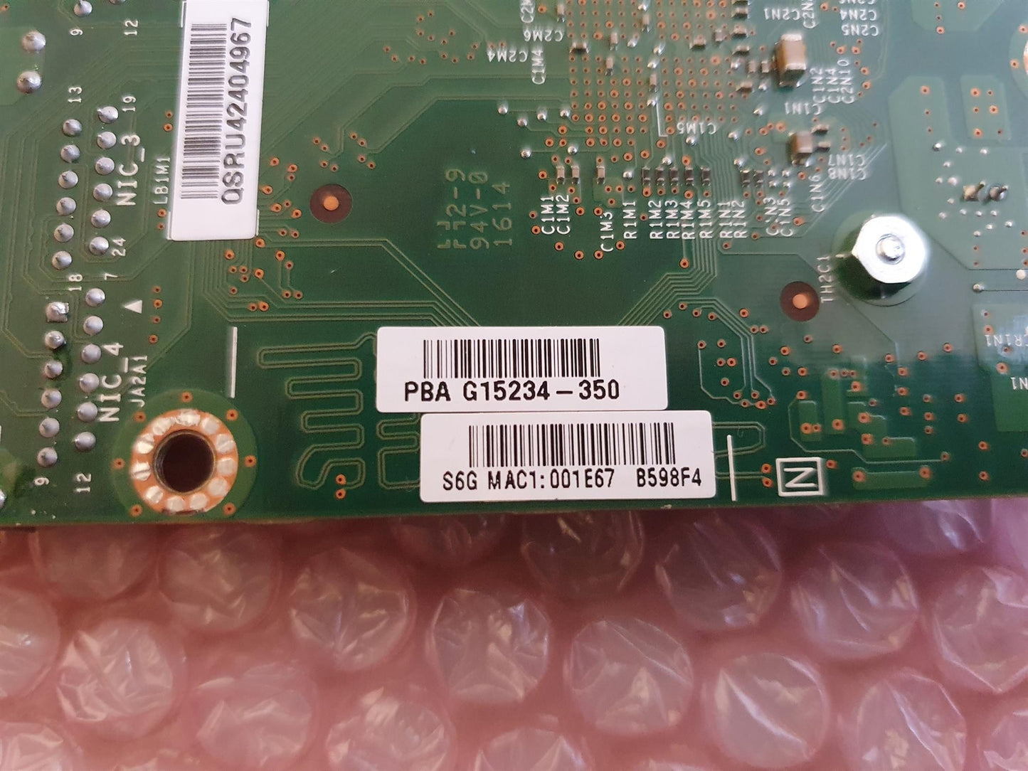 Intel Quad Port 1Gb/s Gigabit Ethernet Network Interface Card G15234-350