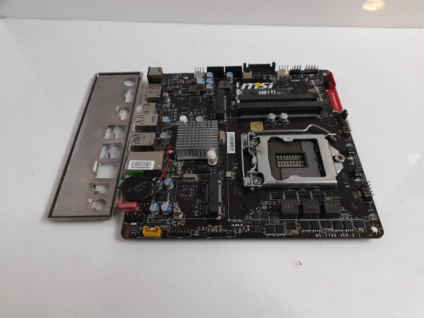 MSI H81TI DDR3 Socket LGA1150 Nano-ITX Motherboard With I/O Shield