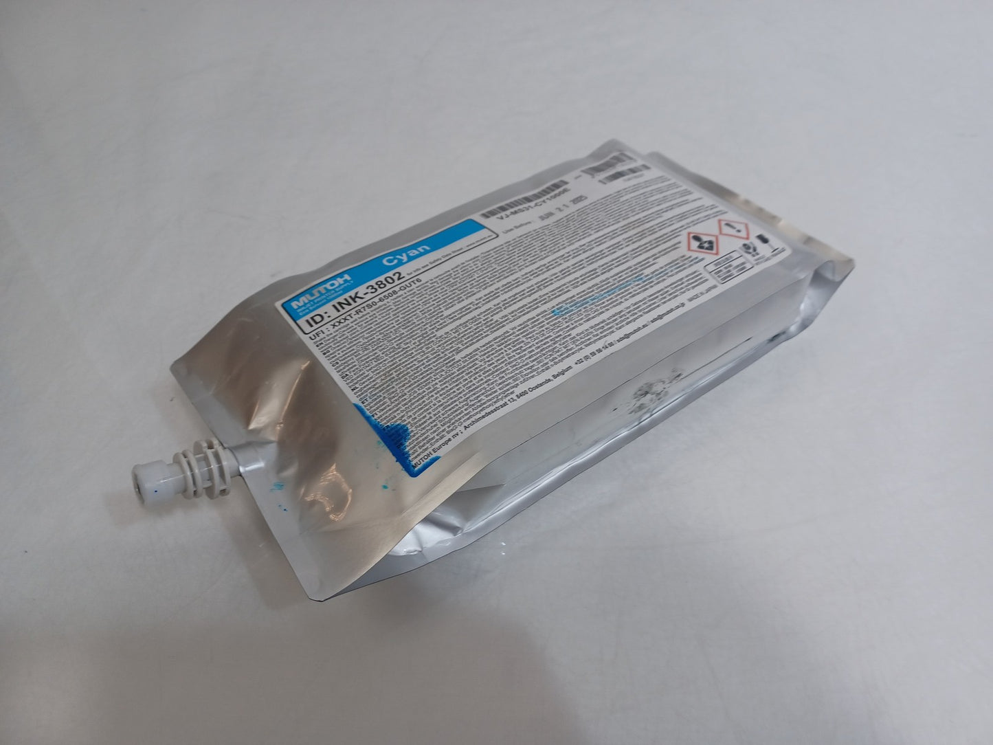 Mutoh Eco Solvent ValueJet VJ-MS31-CY1000E 1000ml Cyan - Expiry 31/06/2025