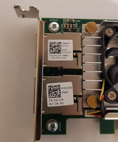 Dell Broadcom 57810S Dual Port 10Gbe PCIe Low Prof Network Adapter 0HN10N HN10N