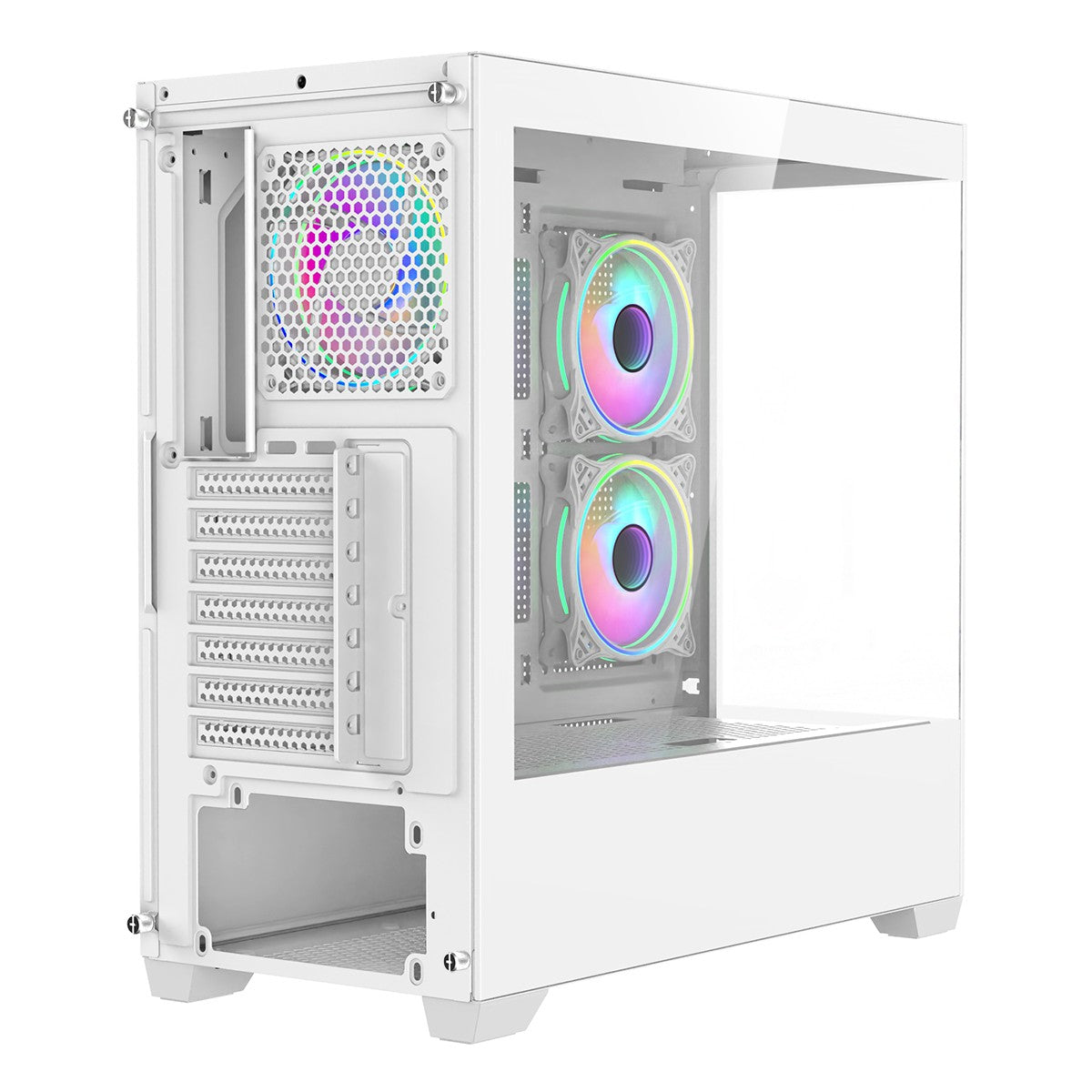 CiT Sense White Dual Tempered Glass Panelling ATX PC Gaming Case CIT-SENSE-W