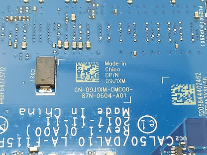 Dell Latitude 3590 Laptop Motherboard with i5-7200U 2.50 GHz DDR4 09J1XM 9J1XM