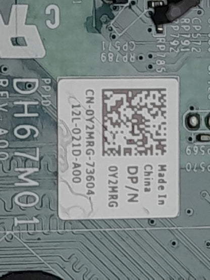 Dell XPS 8300 Vostro 460 Socket LGA1155 Motherboard With I/O Shield 0Y2MRG Y2MRG