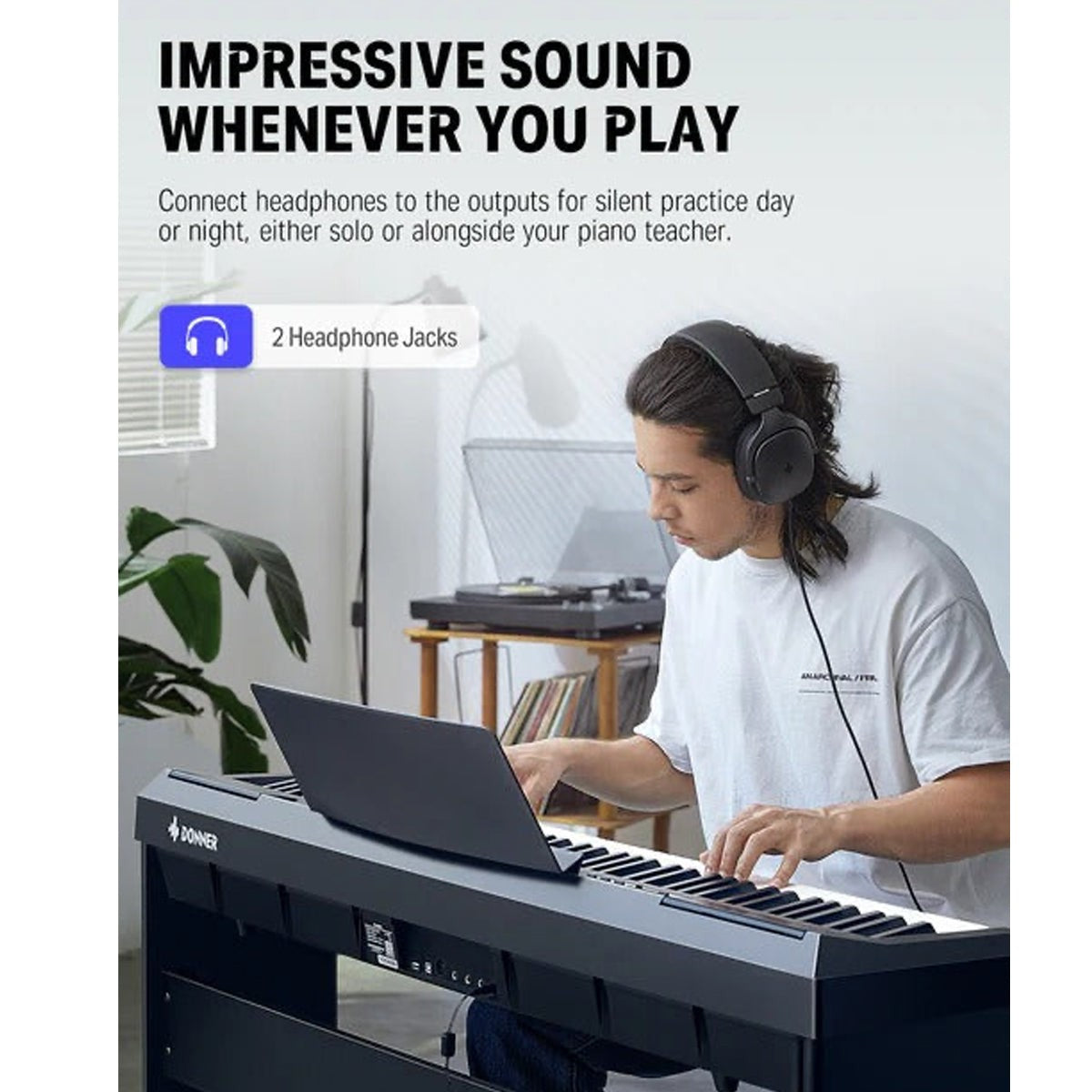 Donner DEP20 ~ 88 Keys Portable Piano - With Stand