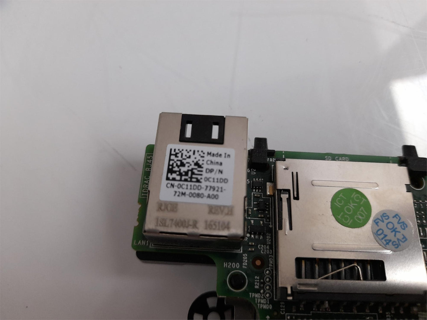 Dell PowerEdge T330 T130 iDRAC 8 Enterprise SD Card Reader 0C11DD C11DD