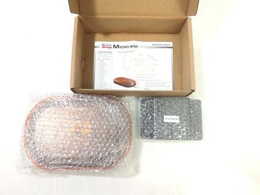 Britax A511 A511.00.LDV Amber Micro-bar Beacon LED LIGHT With Single Bolt Mount