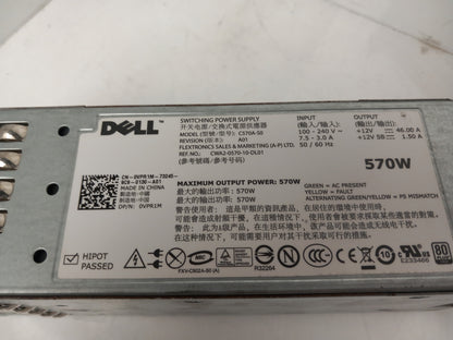 Dell PowerEdge R710 T610 570W Server Power Supply Unit 0VPR1M VPR1M
