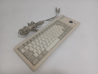 Vintage Cherry G84-4400PPAGB PS/2 Keyboard With Track Ball - Yellowed