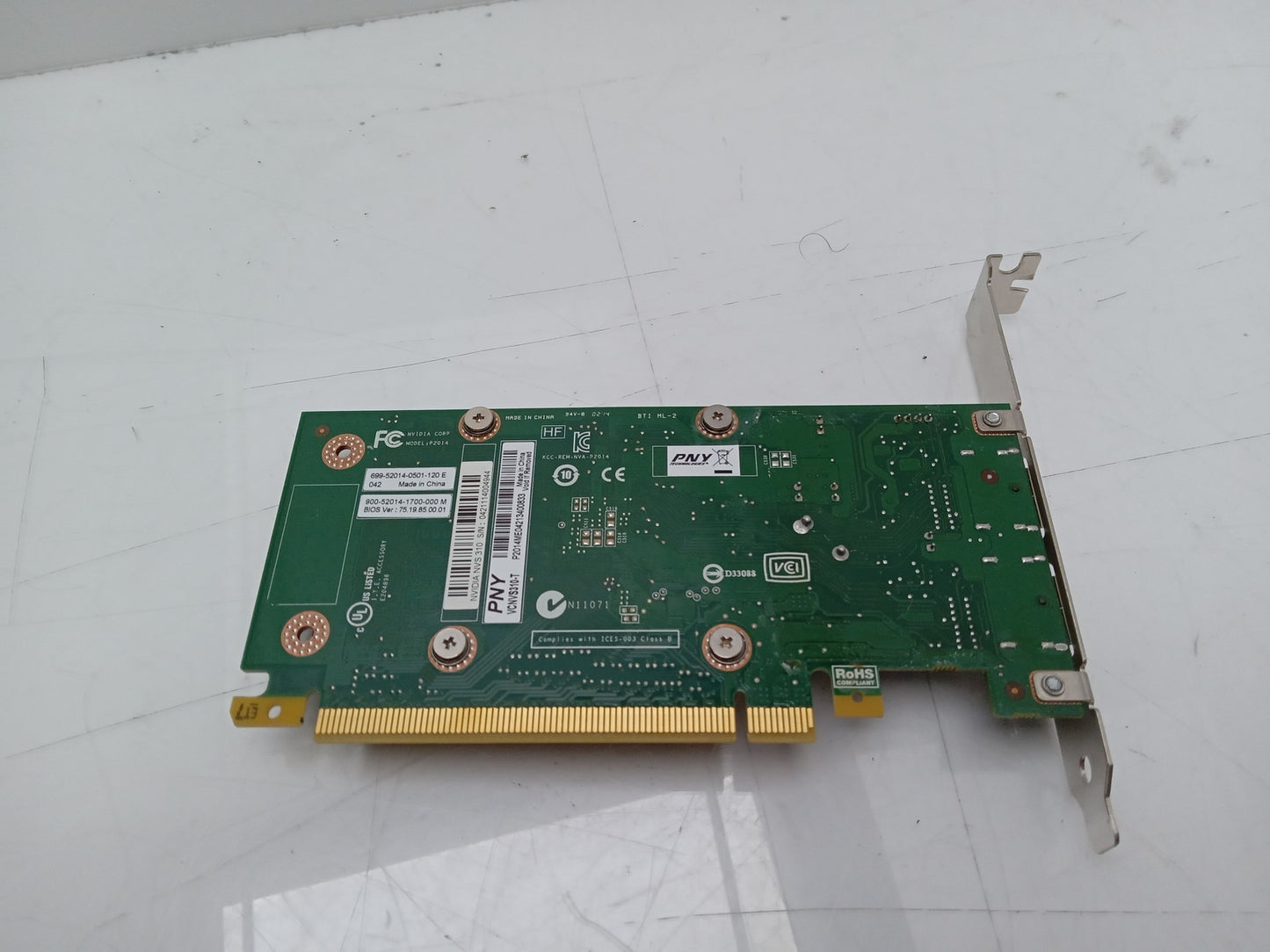 PNY NVIDIA NVS 310 512MB PCIe Dual DisplayPort Video Graphics Card VCNVS310-T