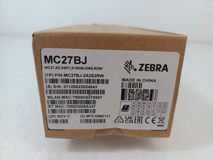 Zebra MC2700 Mobile Computer Handheld 2D Barcode Scanner MC27BJ-2A3S2RW
