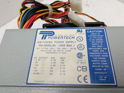 Gateway PowerTech WK-6200DL3N1 200W Power Supply Unit