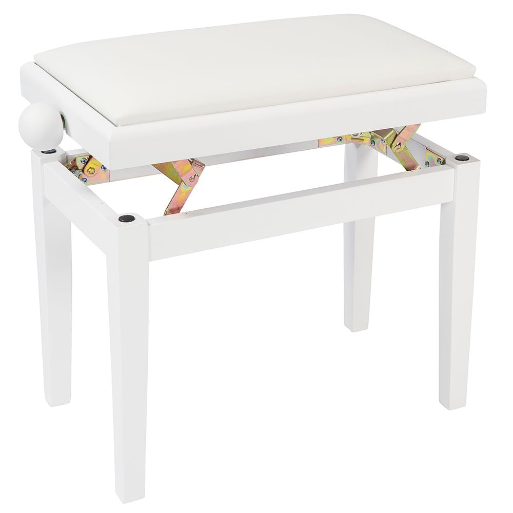 Kinsman KPB03WH Adjustable Piano Bench ~ White