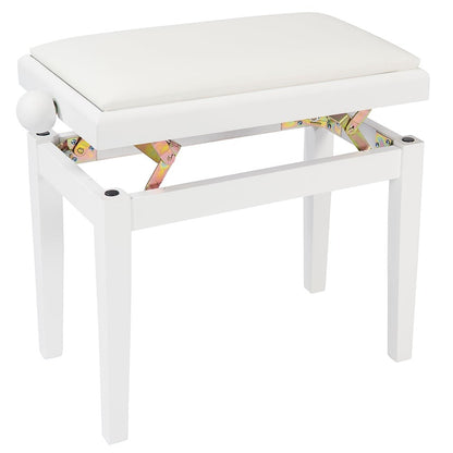 Kinsman KPB03WH Adjustable Piano Bench ~ White