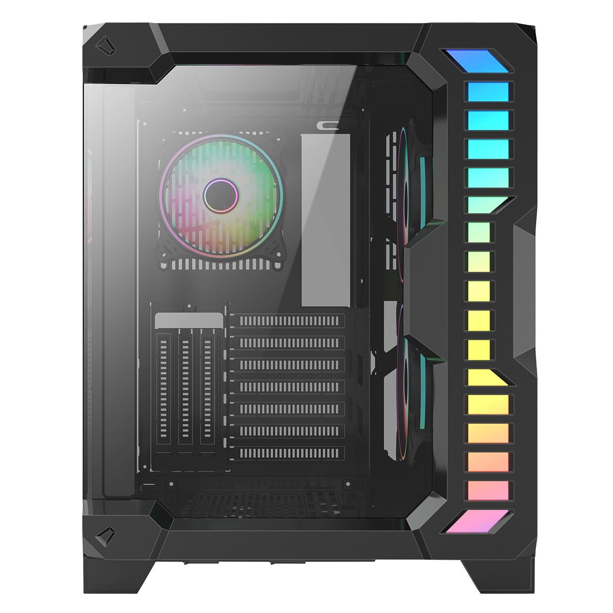 CiT Pro Android X Gaming Cube ATX Mid-Tower Dual Chamber Black PC Computer Case