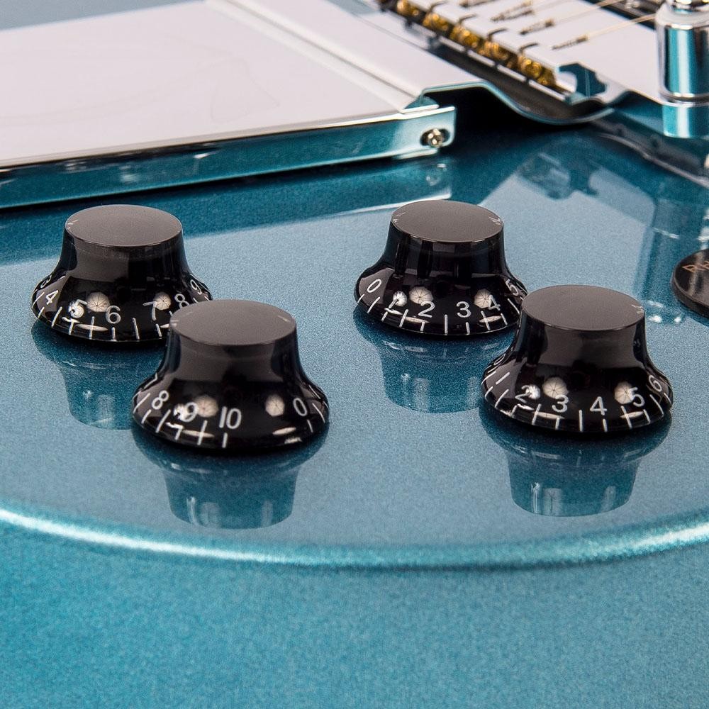 Vintage VS6V ReIssued Guitar - With Vintage Style Vibrato ~ Gun Hill Blue