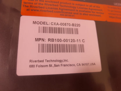 Riverbed Steelhead CX-570 CXA-00570-B120 Network Application Accelerator