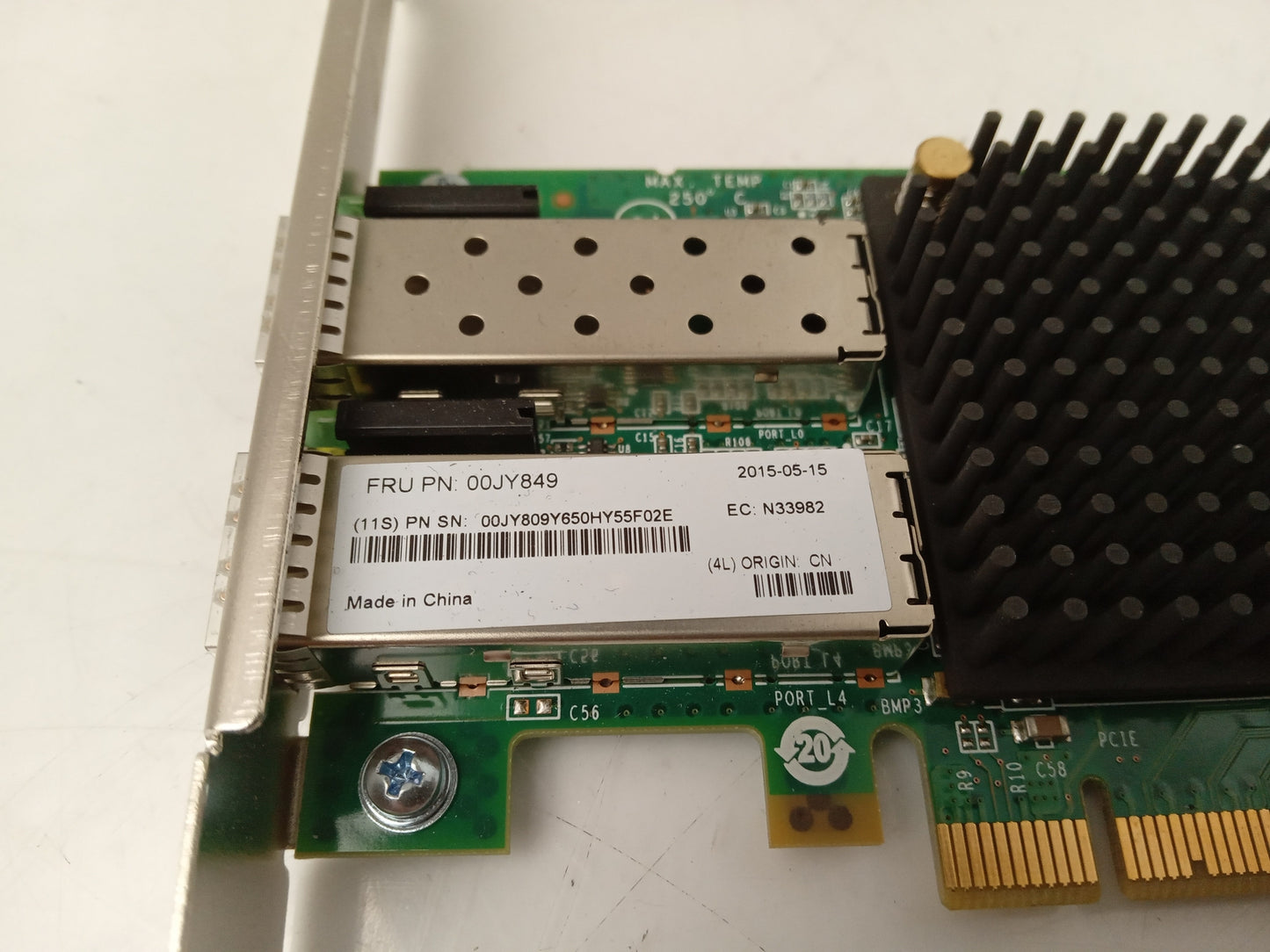 Lenovo Emulex 16Gb FC Dual Port Host Bus Adapter PCIe Card 00JY849 LPE16002