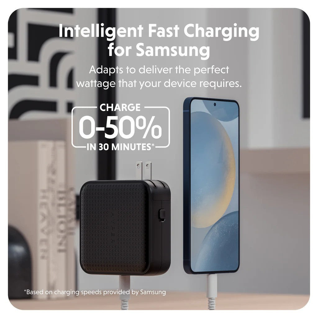 Targus HyperJuice 100W USB-C GaN Travel Charger Black HJ1002BKWWGL