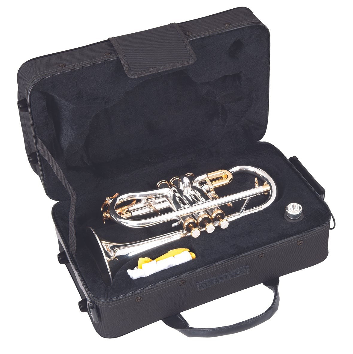 Odyssey Premiere 'Eb' Soprano Cornet Outfit ~ Silver Plated - With Case