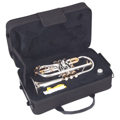 Odyssey Premiere 'Eb' Soprano Cornet Outfit ~ Silver Plated - With Case