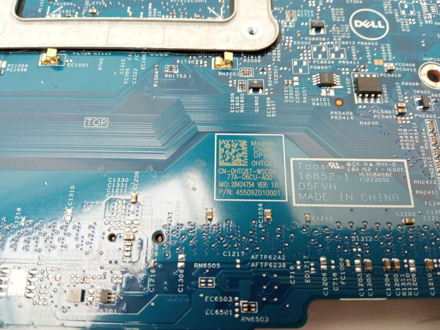 Dell latitude 3480 3580 Laptop Motherboard i3-6006U 2.00 GHz CPU 0HTG87 HTG87