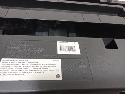 Yamaha PSR-E360DW Portable 61 Key Electric Keyboard Piano - Dark Walnut