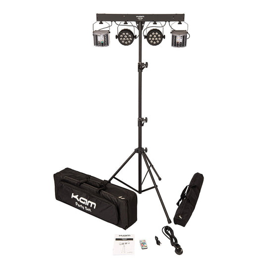KAM KML407 4 Light Lighting Party Set - With Stand & Carry Bags
