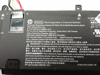 HP 45Wh 11.58V 4249mAh Replacement Laptop Battery RH03XL