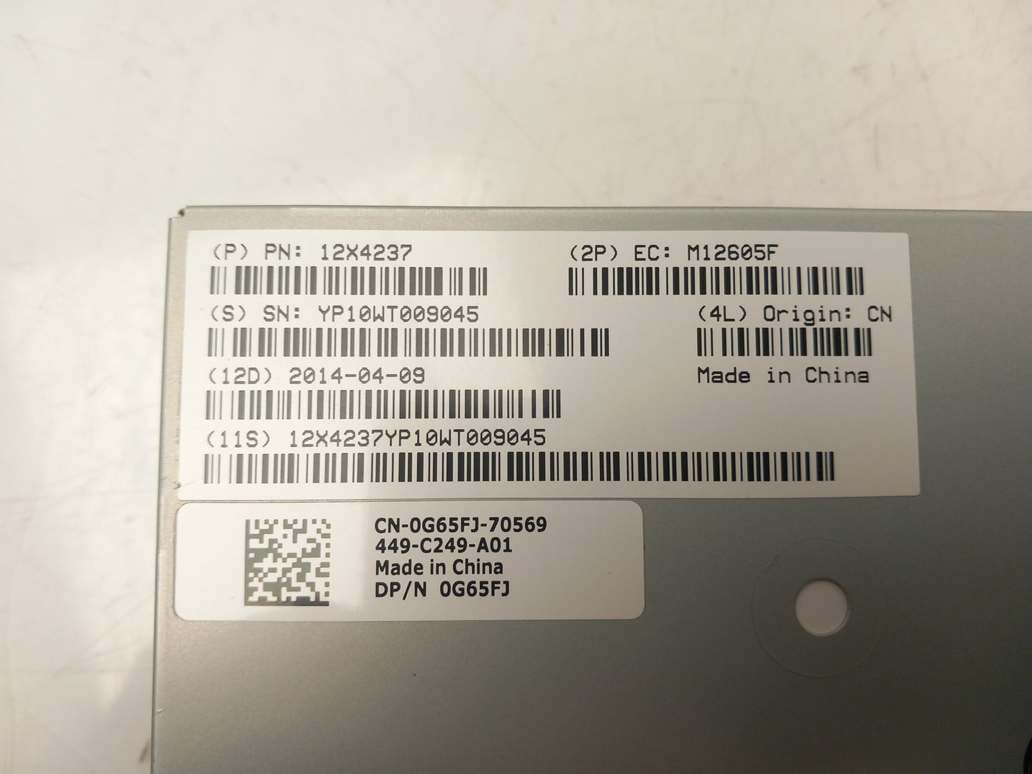 Dell IBM LTO 4 Ultrium 4H Internal Tape Drive 0G65FJ G65FJ 12X4237