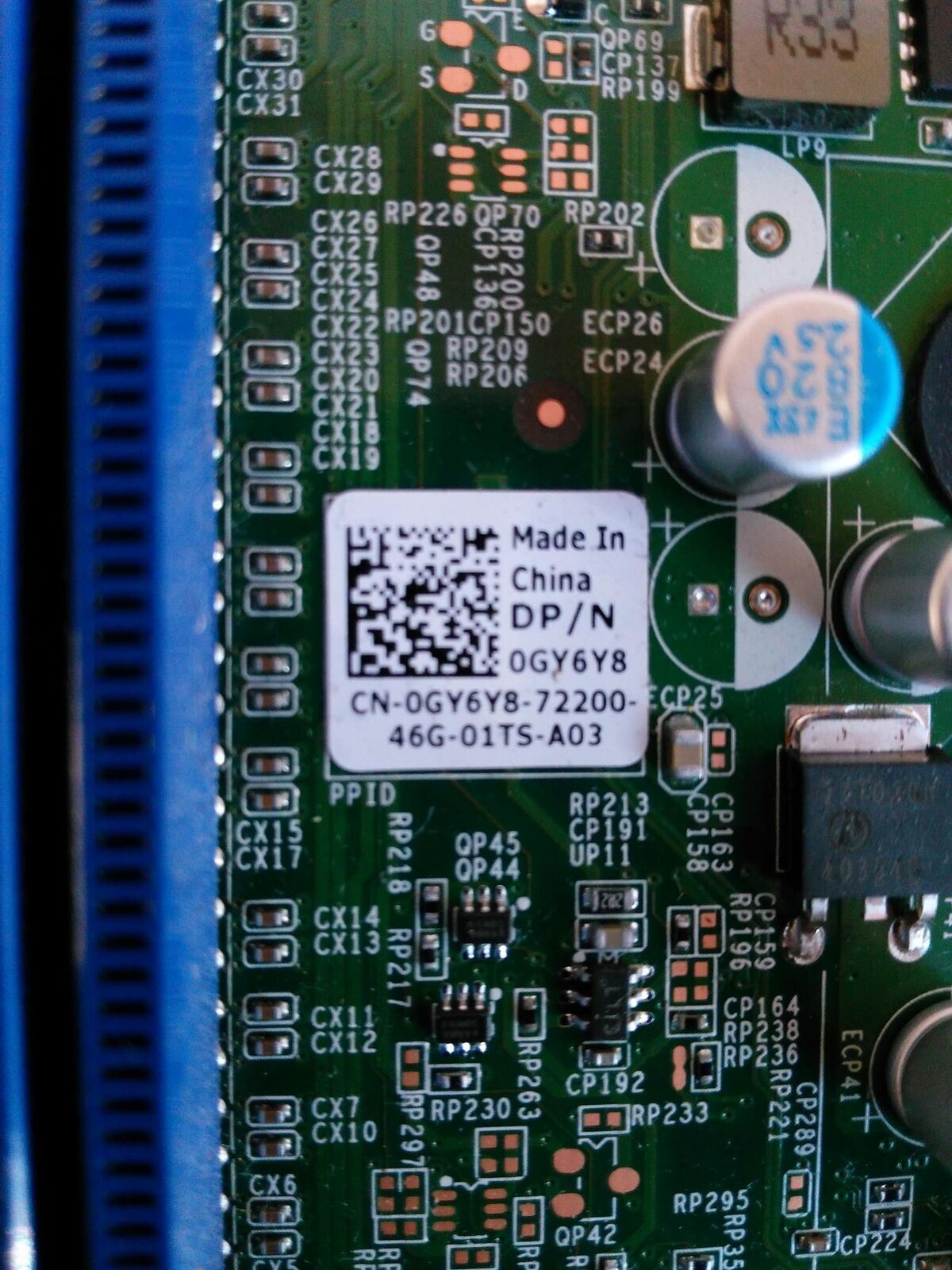 Dell OptiPlex 7010 LGA 1155 Motherboard With I/O Shield 0GY6Y8 GY6Y8