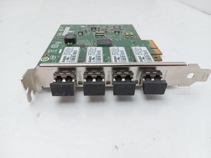 Intel I350F4 PCIe 4 Port SFP Ethernet Network Adapter Card I350-F4 0M54XX M54XX