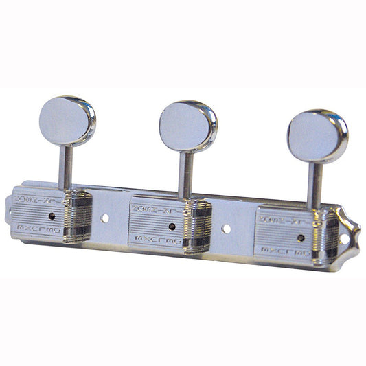 Wilkinson WJ15CR Mini Oval Button Strip Machineheads ~ Chrome