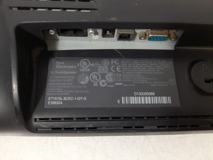 ELO ET1515L 15" VGA 1024x768 Touchscreen Monitor Without Stand