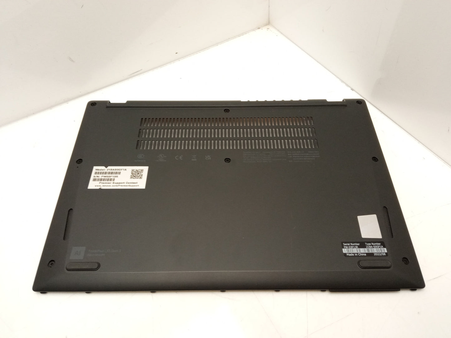 Lenovo ThinkPad L13 GEN 3 Laptop Bottom Lid 4ZB0PW0100