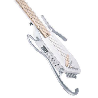 Donner HUSH-1PROWH Headless Electric Guitar ~ White