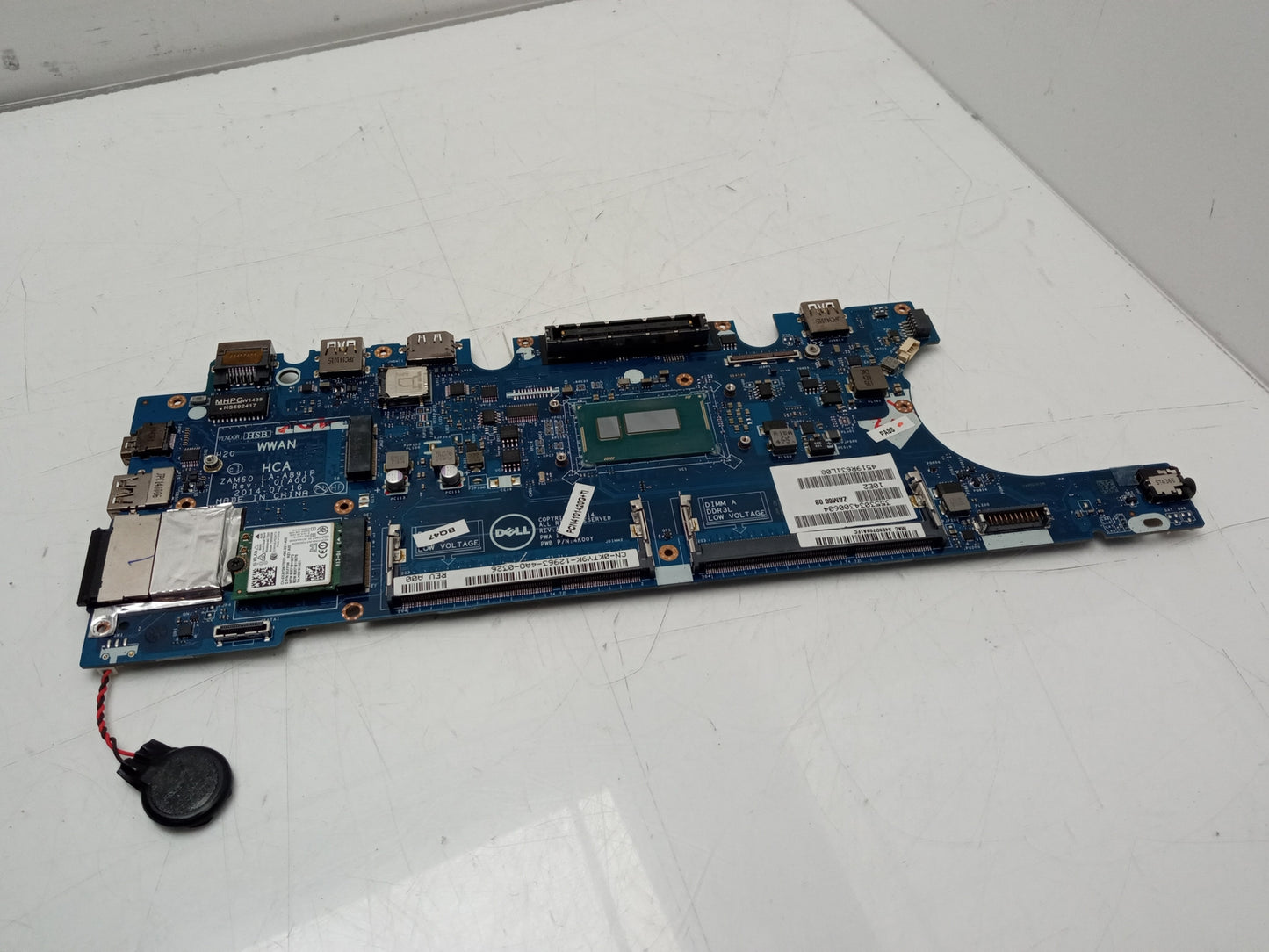 Dell Latitude E5250 Laptop Motherboard i5-4310U 2.00 GHz CPU DDR3 0KTY9K KTY9K