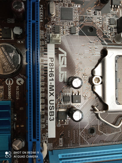 ASUS P8H61-MX USB3 Socket LGA 1155 DDR3 Micro ATX Motherboard With I/O Shield