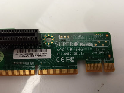 SuperMicro AOC-UR-I4G 1U Quad Port Intel i350 1GBe PCie Riser Card